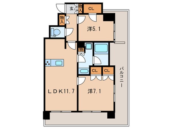 コムレジ赤羽（賃貸棟）の物件間取画像